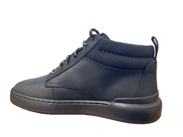 Clarks Men's Courtlite Mid Chukka Leather Boot 26169129 7 Black
