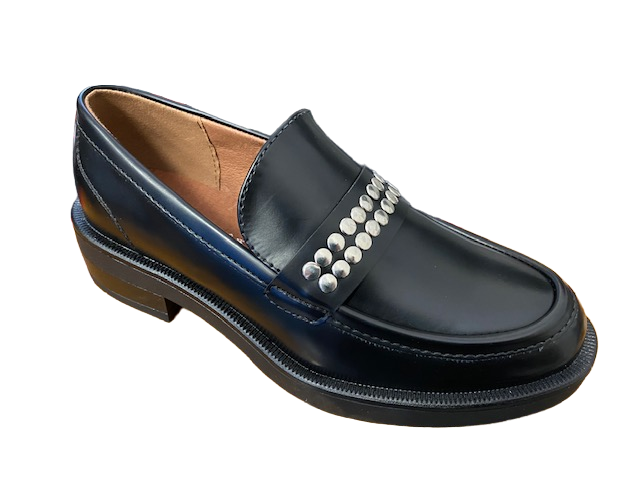 CafèNoir Women's moccasin in brushed imitation leather with accessory C1EA9702 N001 black