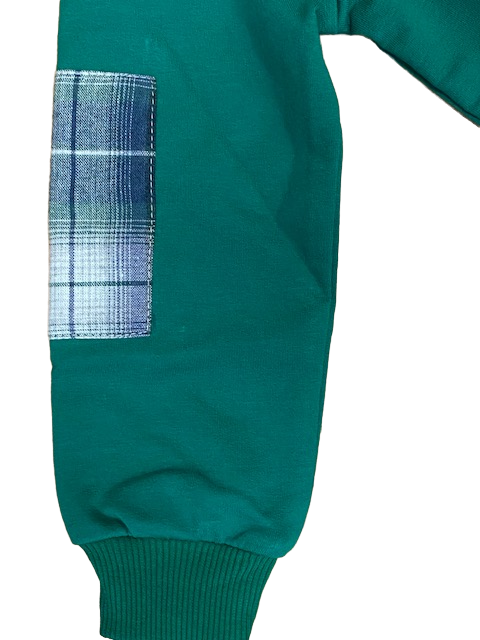 Hangar93 Felpa leggera da bambino girocollo Z2657B VER03 verde