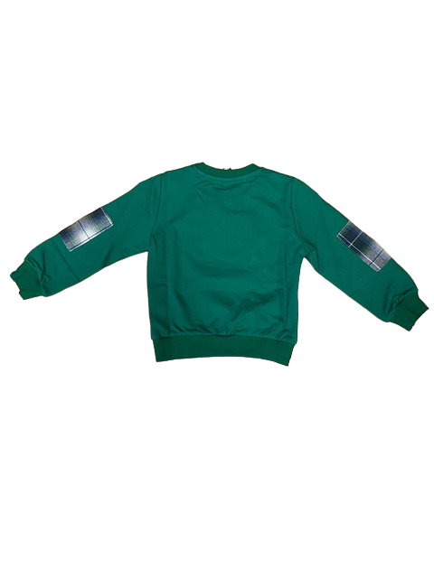 Hangar93 Felpa leggera da bambino girocollo Z2657B VER03 verde