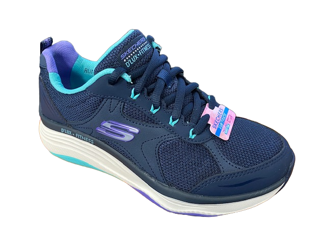 Skechers women's walking shoe D'Lux Fitness Perfect Timing Relaxed Fit 149836/NVMT blue