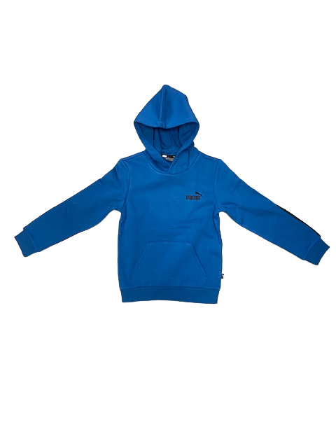 Puma Felpa da ragazzo con cappuccio e mini logo ESS Tape Hoodie FL B 848818 17 Lake Blue
