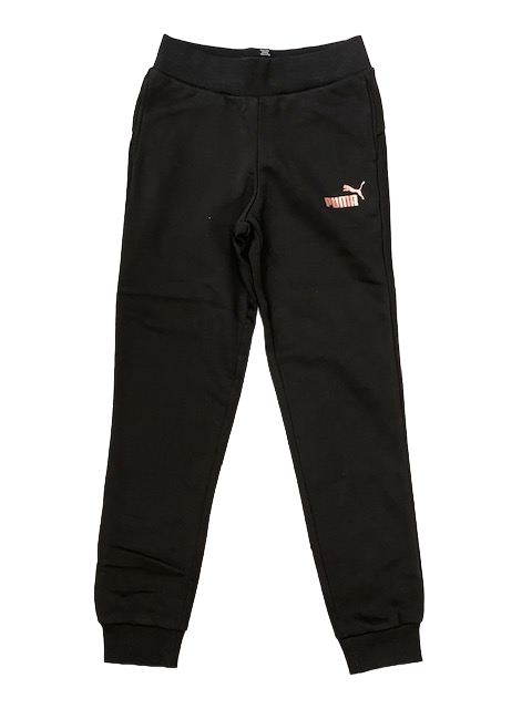 Puma girl's sweatpants with cuff ESS+ Sweatpants FL cl G 672114 11 Black-Rose Gold