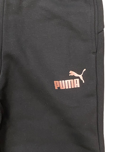 Puma girl's sweatpants with cuff ESS+ Sweatpants FL cl G 672114 11 Black-Rose Gold