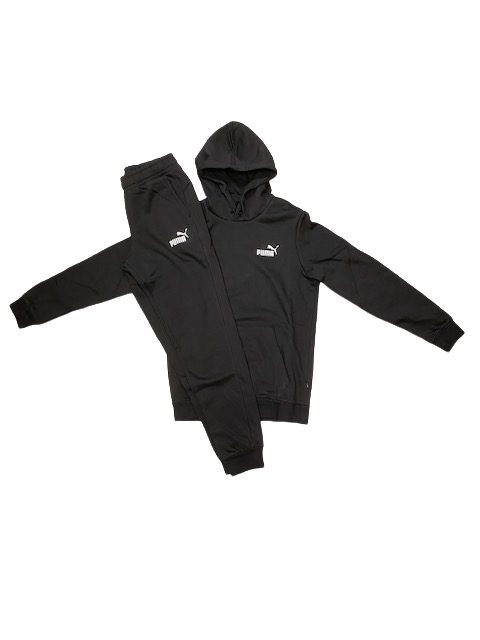 Puma Men's tracksuit with hood and front pocket 670034 01 black