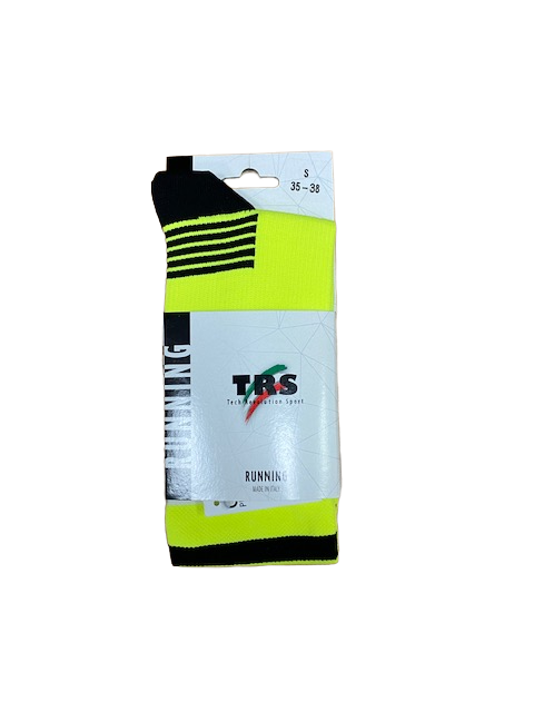 TRS calza tecnica da corsa Striped Fantasy Run P591 giallo fluo