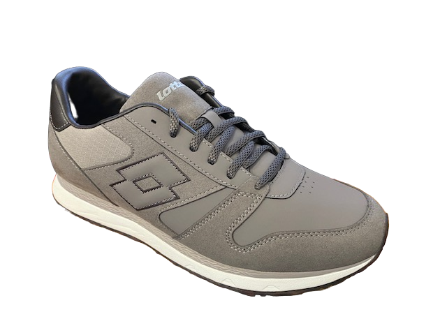 Lotto men's sneakers Trainer AMF XX Suede 218098 9F4 grey-brown
