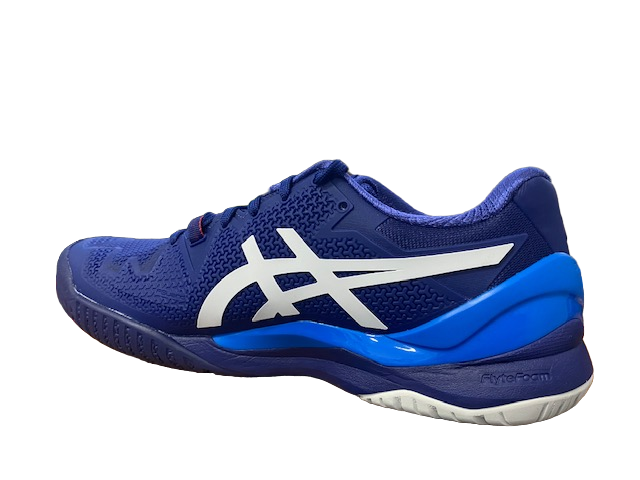 Asics scarpa da tennis da uomo Gel Resolution 8 1041A079 405 blu bianco