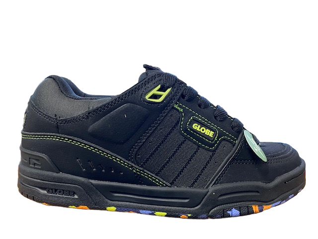 Globe Fusion skate shoe GBFUS 20573 black-lime-mosaic