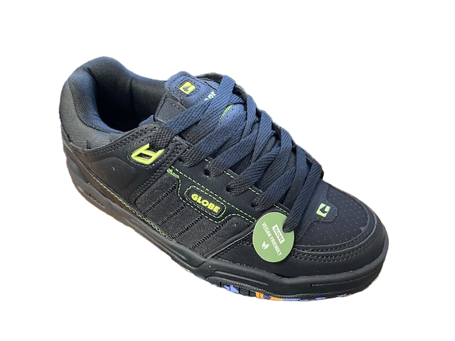 Globe Fusion skate shoe GBFUS 20573 black-lime-mosaic