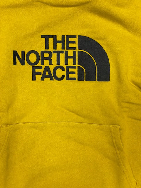 The North Face men's sweatshirt with hood and kangaroo pockets forward Drew Peak NF00AHJY76S gold