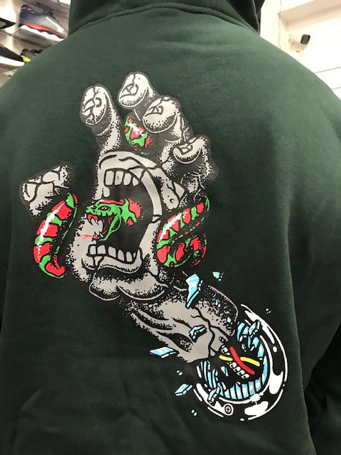 Santa Cruz Sweatshirt Pool Snakes Hand Hood SCA-HDY-501 black forest