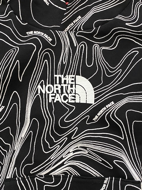 The North Face Felpa con cappuccio Junior NF0A7R1H5P61 black topographic
