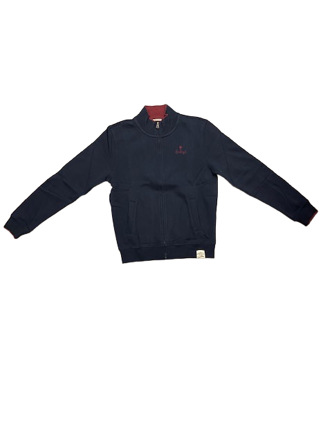Smithy's Felpa da uomo cerniera intera SW00MFE203 navy