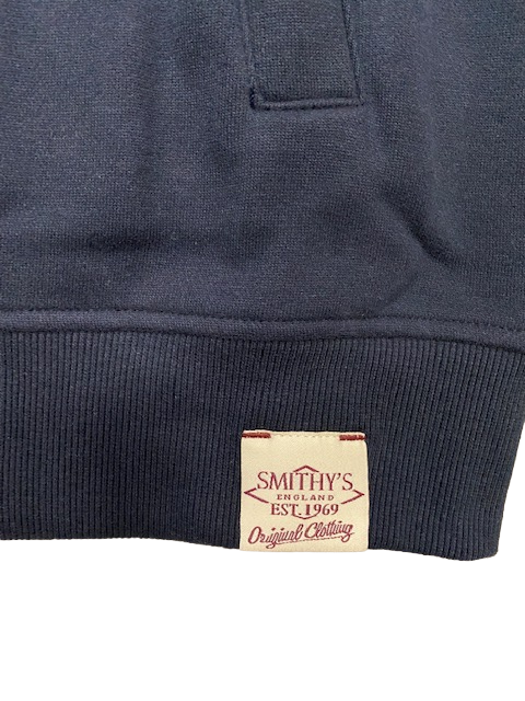 Smithy's Felpa da uomo cerniera intera SW00MFE203 navy