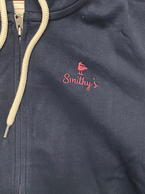 Smithy's felpa da uomo con cerniera intera e cappuccio SW00MFE202 navy