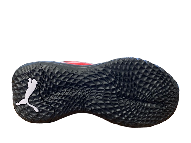 Puma Scarpa da pallacanestro da ragazzo Playmaker 387353 02 rosso-nero-bianco