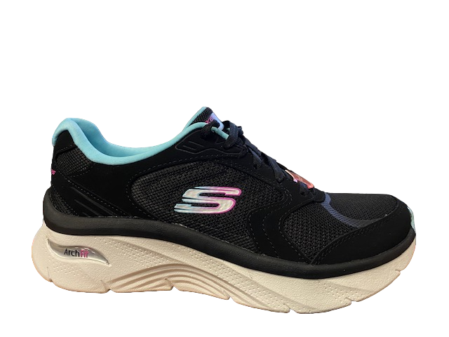 Skechers women's leisure shoe Arch Fit D'Lux 149686/BKBL black-blue