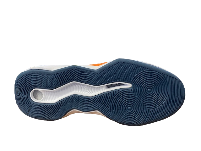 Mizuno unisex volleyball shoes Wave Dimension Mid V1GA224522 white-dark denim-blue jasper