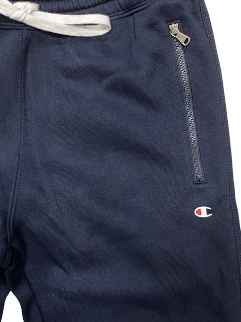 Champion Pantalone in cotone felpato con cerniera alle tasche 218342 BS501 NNY blu