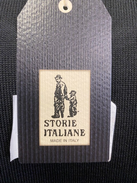 Storie Italiane Maglia da uomo a Lupetto MS/50 nero