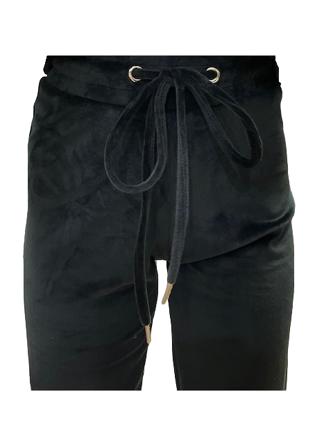 b.young Tuta in velluto da donna con cappuccio Mitzaby 20810786 200451 black