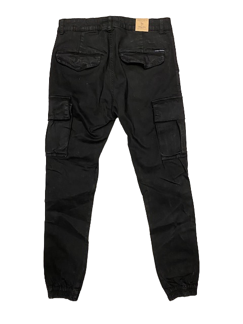 Smithy's Pantalone con tasconi ed elastico al fondo 803 nero