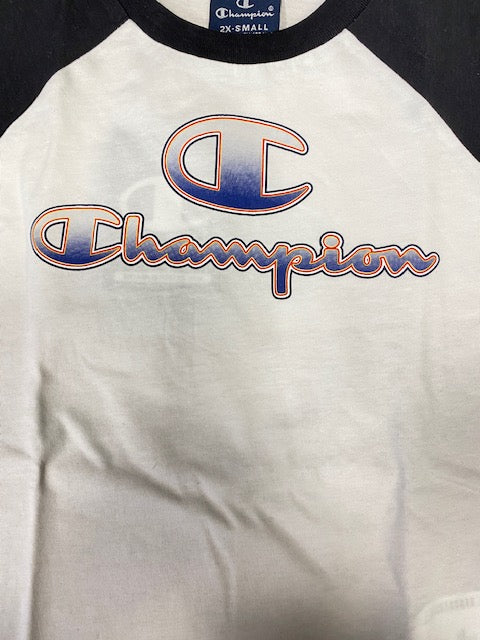 Champion complete T-shirt+Short 305987 WW001 WHT/NBK white-black