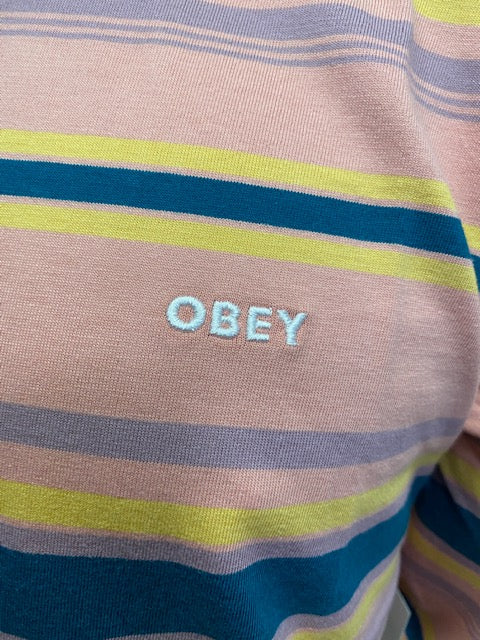 Obey T-shirt manica lunga Higland 131030115 pink multi