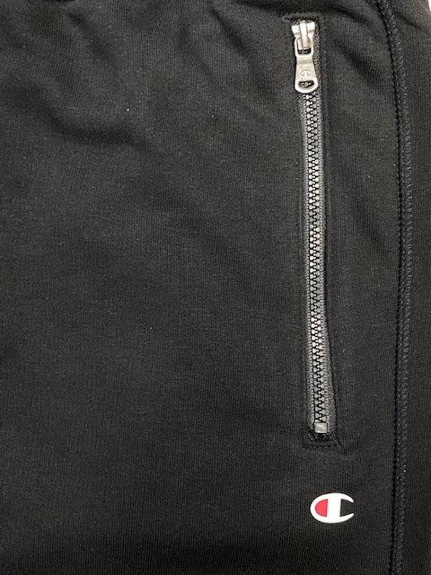 Champion Pantalone garzato con zip alle tasche e polsino al fondo gamba 217425 KK001 NBK black