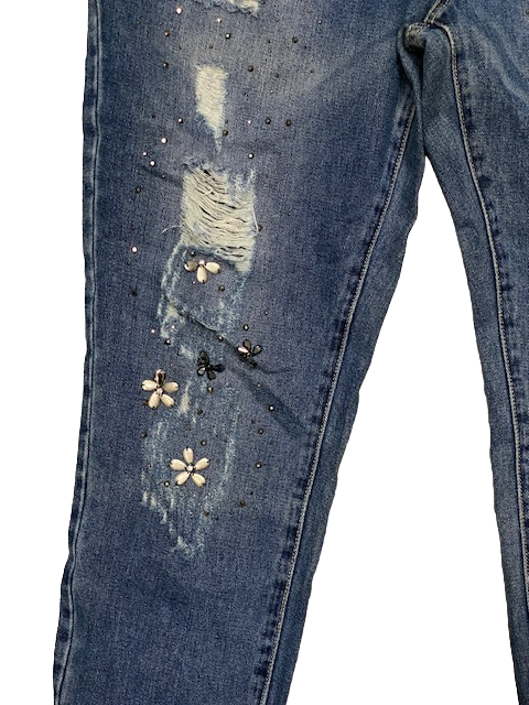 Scratch Dungarees PED43 Denim