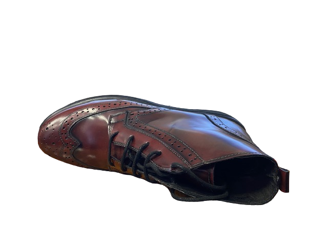 Exton women's casual shoe 1559 M 6857 O 0267 Abrasivato Bordeaux
