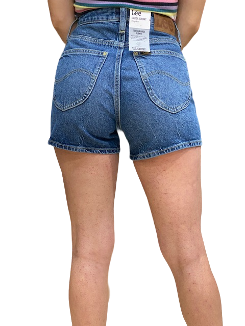 Lee pantaloncino da donna in denim Carol Short L37CHGB32 blue speed