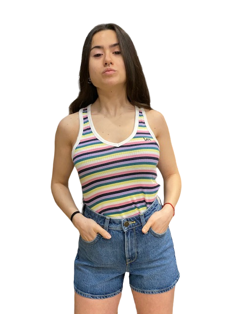 Lee pantaloncino da donna in denim Carol Short L37CHGB32 blue speed