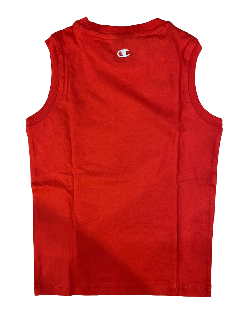 Champion boy's outfit Legacy Graphic Tank Top + Bermuda 306314 RS046 HRR red-navy