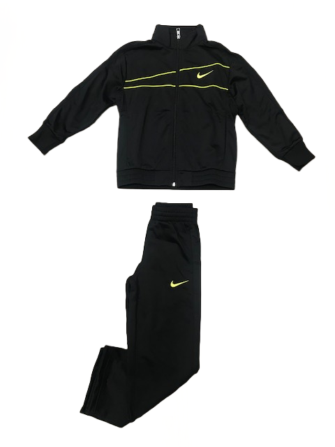 Nike boys tracksuit for children 626012 012 black-fluo yellow