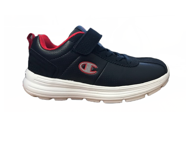 Champion scarpa da ginnastica da bambino in pelle con strappo Low Cut Cody S31348-F18-BS501 blu
