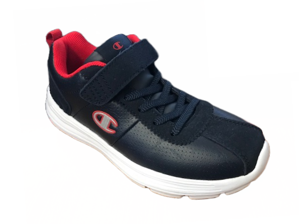 Champion scarpa da ginnastica da bambino in pelle con strappo Low Cut Cody S31348-F18-BS501 blu