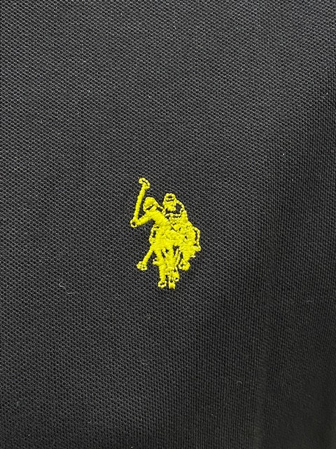 U.S. Polo Assn Polo Kory manica corta con retrocollo a contrasto 6143750336 199 black-lime