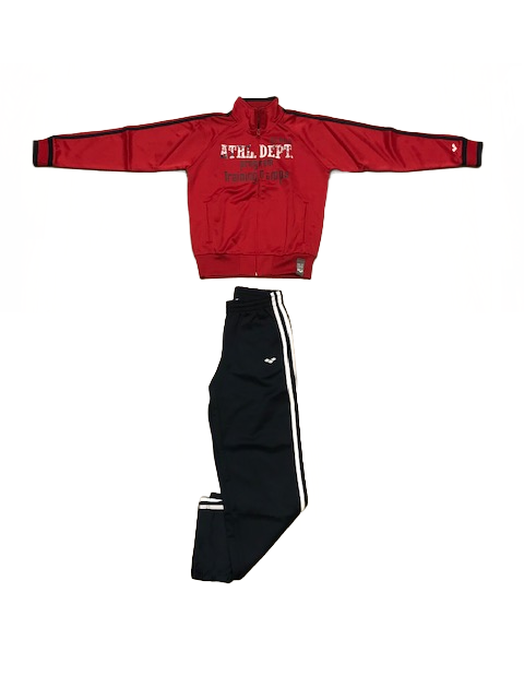 Arena Togo JR children's tracksuit 61773 47 flame scarlet-graphite bl