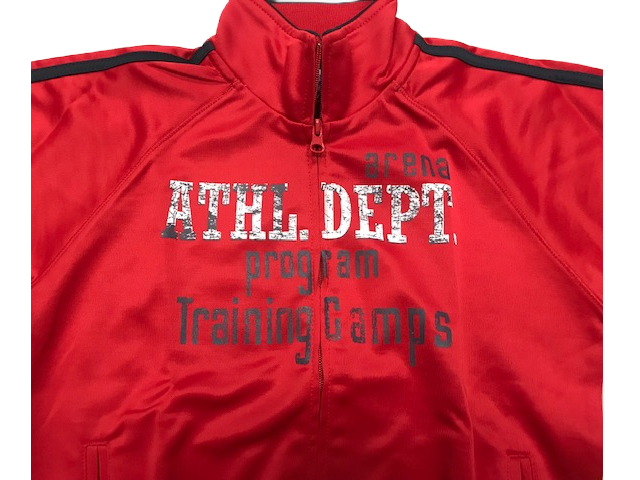 Arena Togo JR children's tracksuit 61773 47 flame scarlet-graphite bl