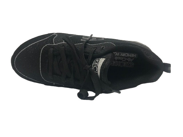 Skechers scarpa sneakers da donna Shimmer Time 117 BLK nero