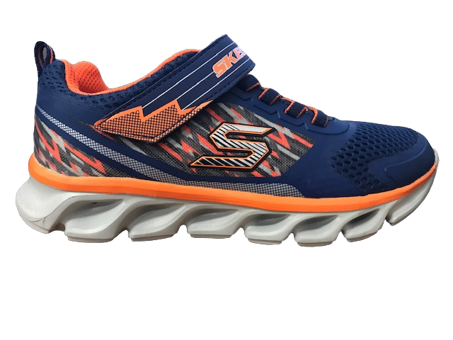 Skechers sneakers da bambino Tremblers 90581L NVOR blu arancione