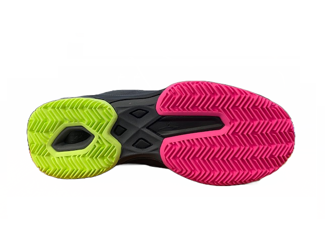 Mizuno Wave Exceed Light Padel padel shoe 61GB222307 ebony-pink-neo lime