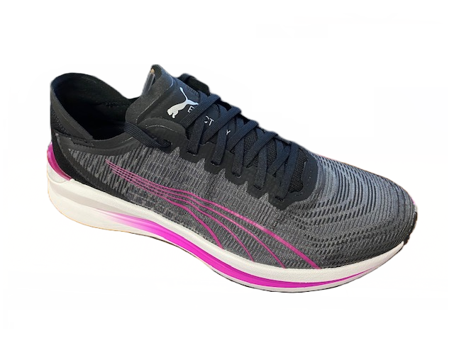 Puma women's running shoe Electrify Nitro 195174 08 black-castlerock-deep orchid