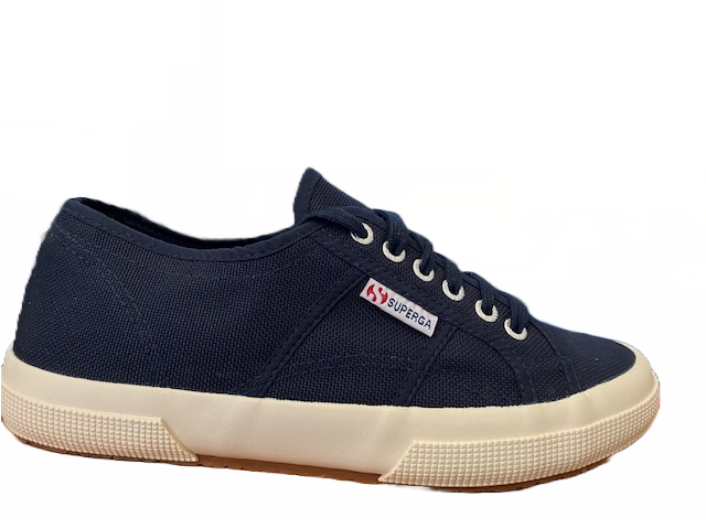 Superga scarpa sneakers da donna in tela 2750 Plus Cotu S003J70 933 blu