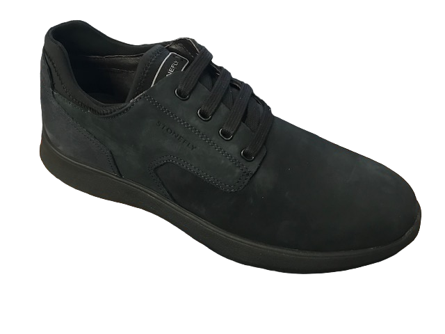 Stonefly Men's shoe in suede leather Seven Season 2 Nubuck 218475 131 midnight blue