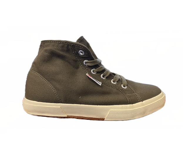 Superga 2095 cotu sneakers alte in tela S003J40 A55 military