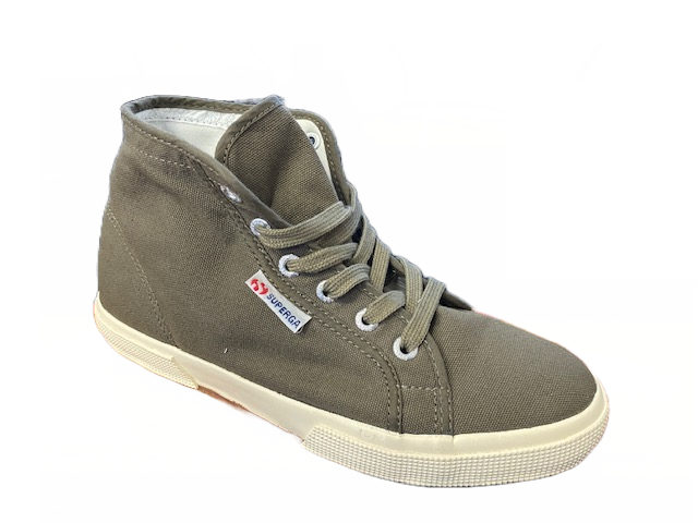 Superga 2095 cotu sneakers alte in tela S003J40 A55 military