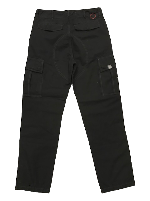 The Blue Skin Men's Cargo Pants in Ripstop, comfortable fit, high waist CARG22L black